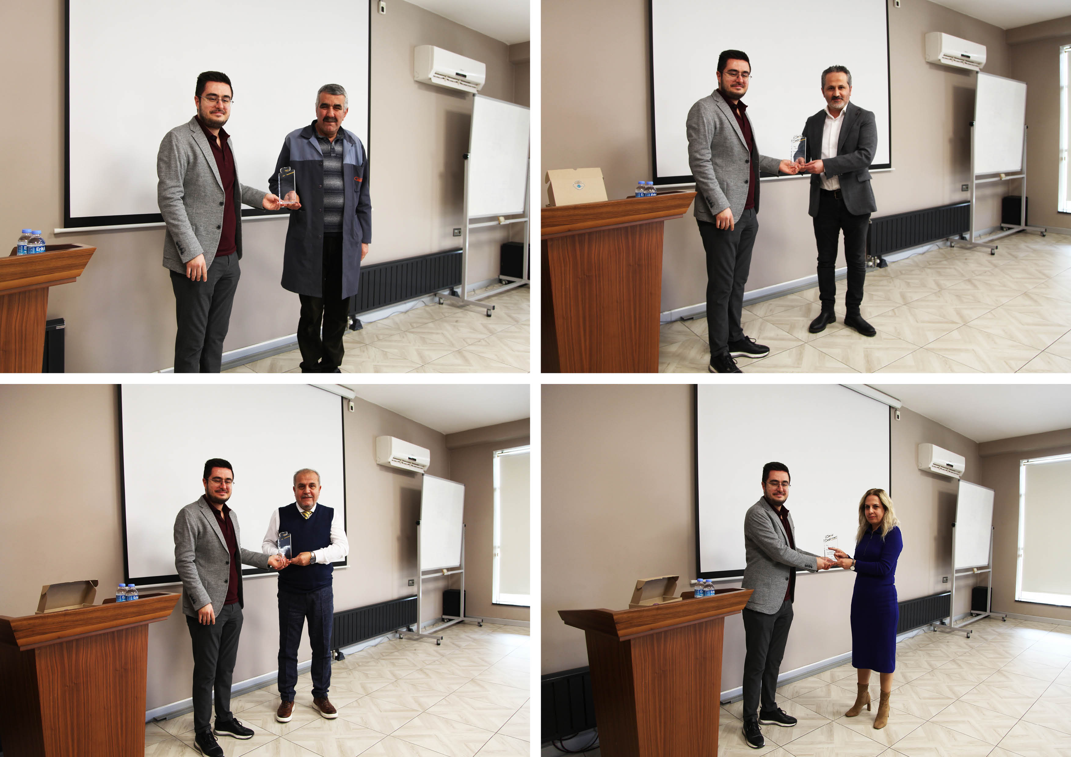 Genç Değirmen Çalışanlarına Kıdem Plaketi